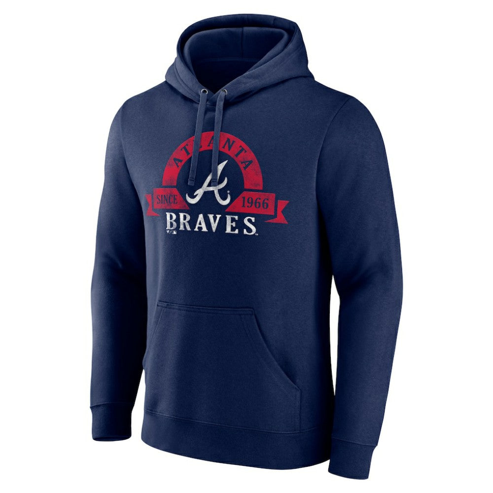 Atlanta Braves Big & Tall Utility Pullover Hoodie Navy