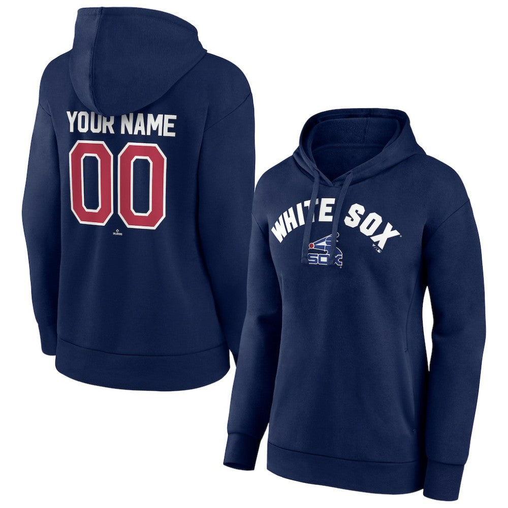 Chicago White Sox Women's Personalized Cooperstown Collection Winning Streak Pullover Hoodie Navy