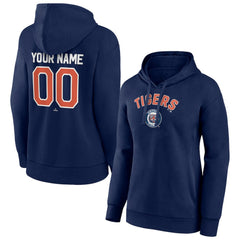 Detroit Tigers Women's Personalized Cooperstown Collection Winning Streak Pullover Hoodie Navy