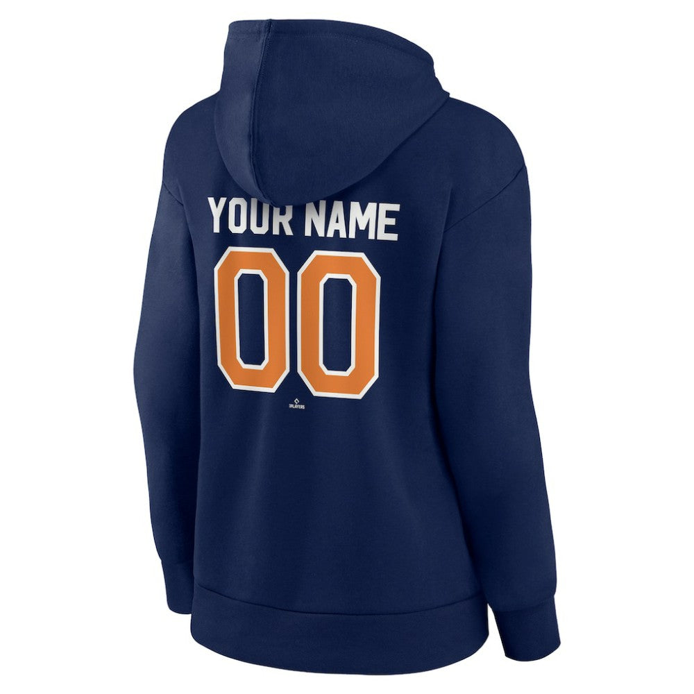 San Diego Padres Women's Personalized Cooperstown Collection Winning Streak Pullover Hoodie Navy