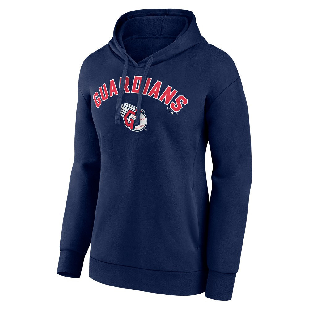 Cleveland Guardians Women's Personalized Team Winning Streak Pullover Hoodie Navy
