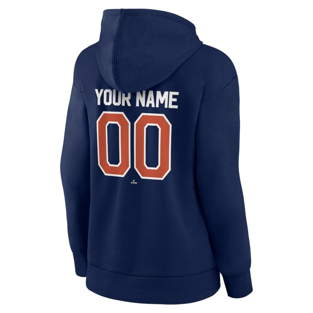 Houston Astros Women's Personalized Team Winning Streak Pullover Hoodie Navy
