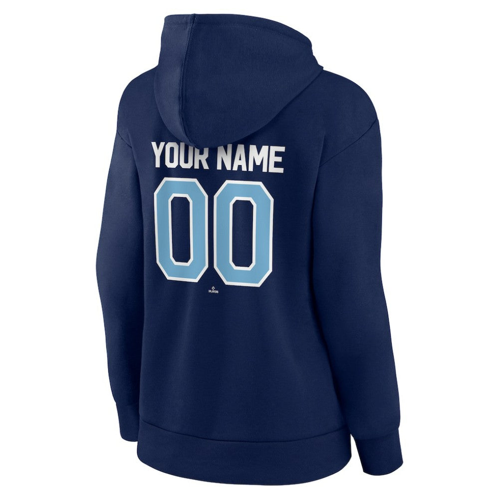 Tampa Bay Rays Women's Personalized Team Winning Streak Pullover Hoodie Navy