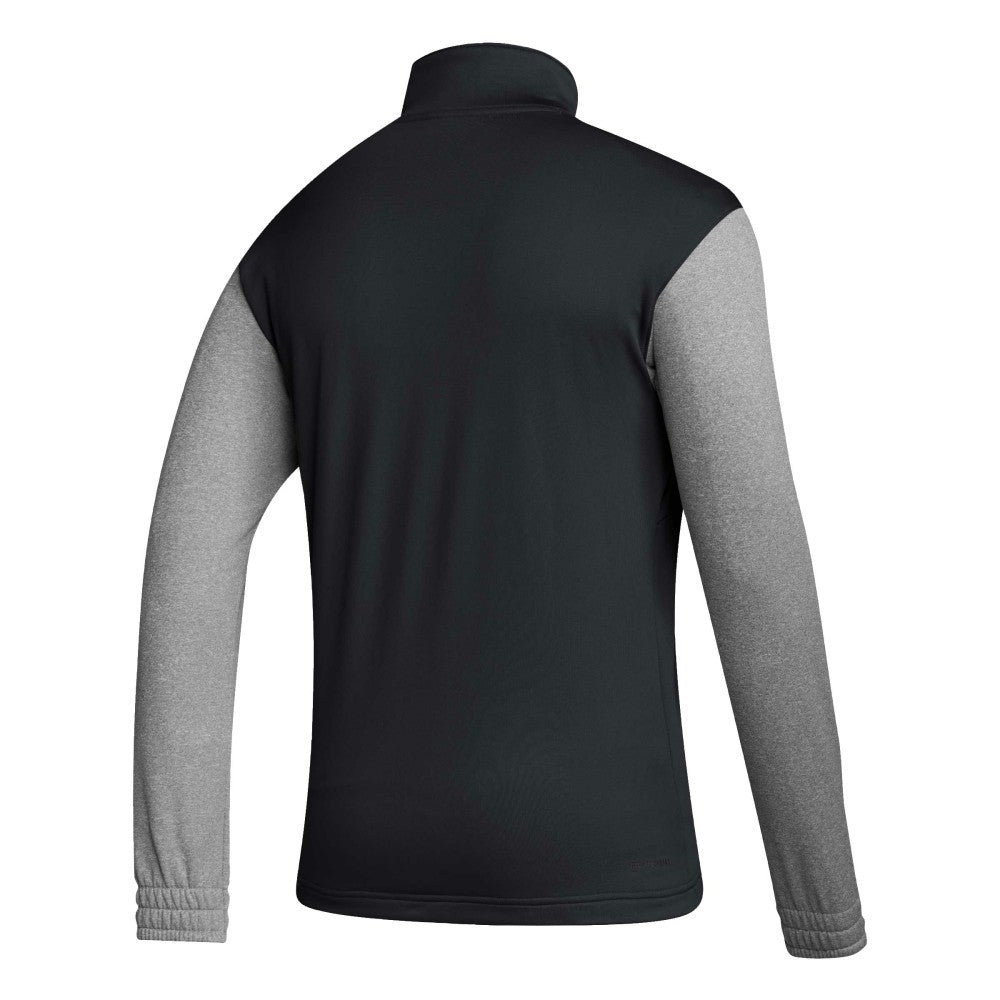 Mexico National Team Crest Long Sleeve Half-Zip Top Black - Adidas
