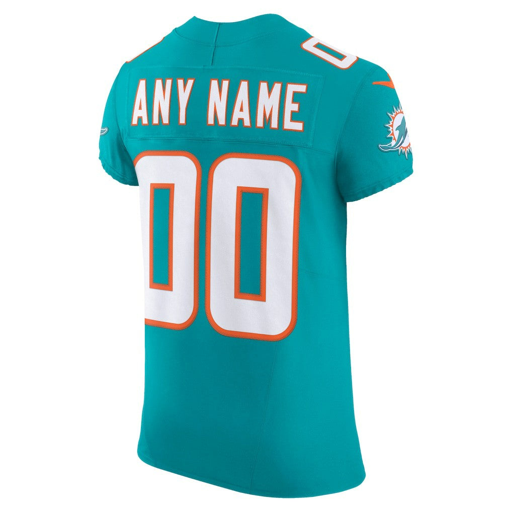 Miami Dolphins Vapor F.U.S.E. Elite Custom Jersey - Aqua