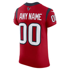 Houston Texans Alternate Vapor F.U.S.E. Elite Custom Jersey - Red