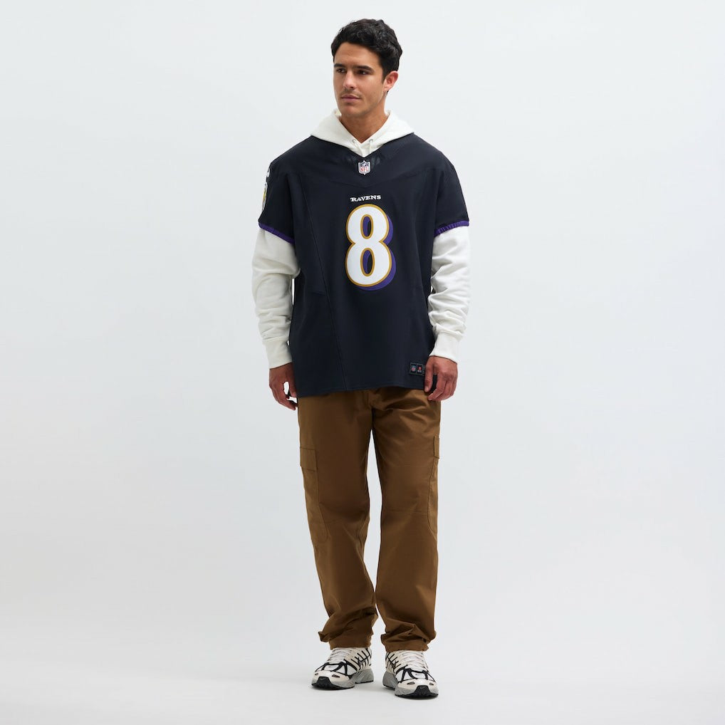 Lamar Jackson Baltimore Ravens Alternate Vapor F.U.S.E. Elite Jersey - Black