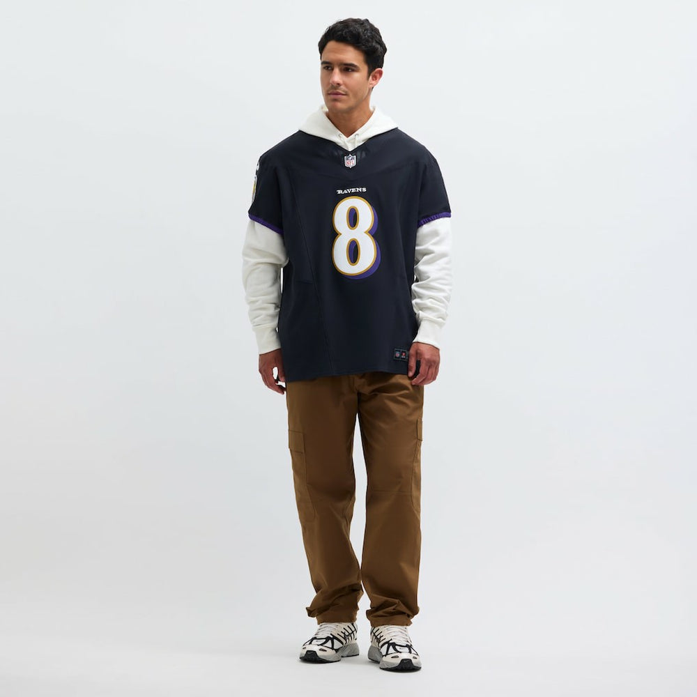 Lamar Jackson Baltimore Ravens Alternate Vapor F.U.S.E. Elite Jersey - Black