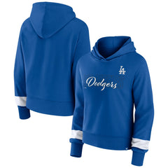 Los Angeles Dodgers Women's Over Under Pullover Hoodie Royal