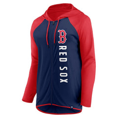 Boston Red Sox Women's Forever Fan Full-Zip Hoodie Jacket Navy/Red