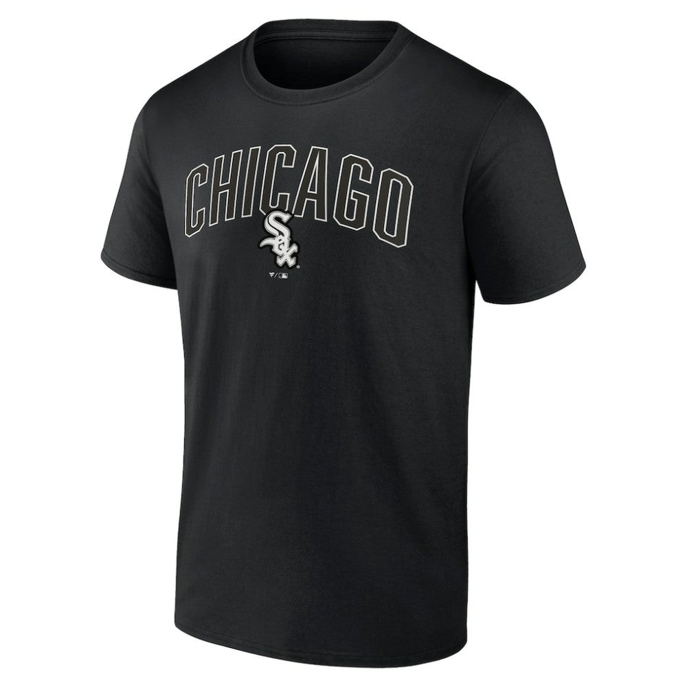 Chicago White Sox Arch T-Shirt & Shorts Combo Set Black/Heather Gray