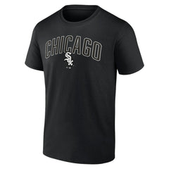 Chicago White Sox Arch T-Shirt & Shorts Combo Set Black/Heather Gray