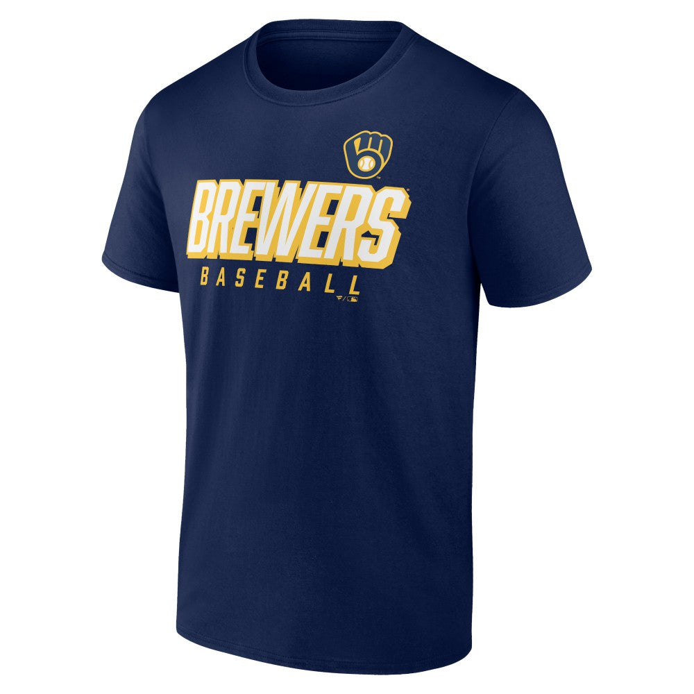 Milwaukee Brewers Player Pack T-Shirt Combo Set Navy/Gray