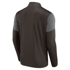 San Diego Padres Logo Quarter-Zip Top Brown