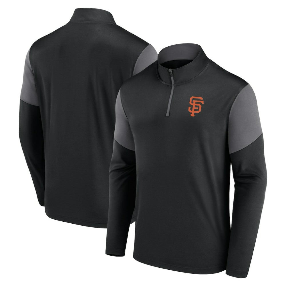San Francisco Giants Logo Quarter-Zip Top Black
