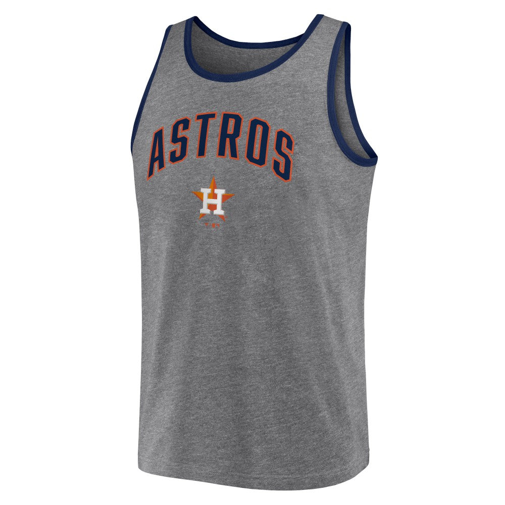 Houston Astros Primary Tank Top Heather Gray