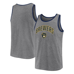 Milwaukee Brewers Primary Tank Top Heather Gray