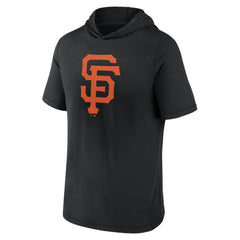 San Francisco Giants Short Sleeve Hoodie T-Shirt Black