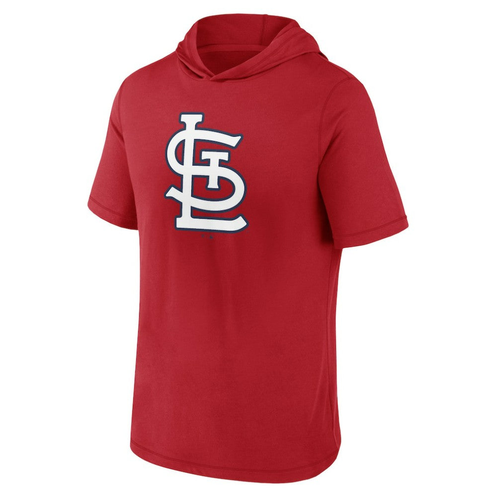 St. Louis Cardinals Short Sleeve Hoodie T-Shirt Red