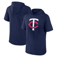 Minnesota Twins Short Sleeve Hoodie T-Shirt Navy