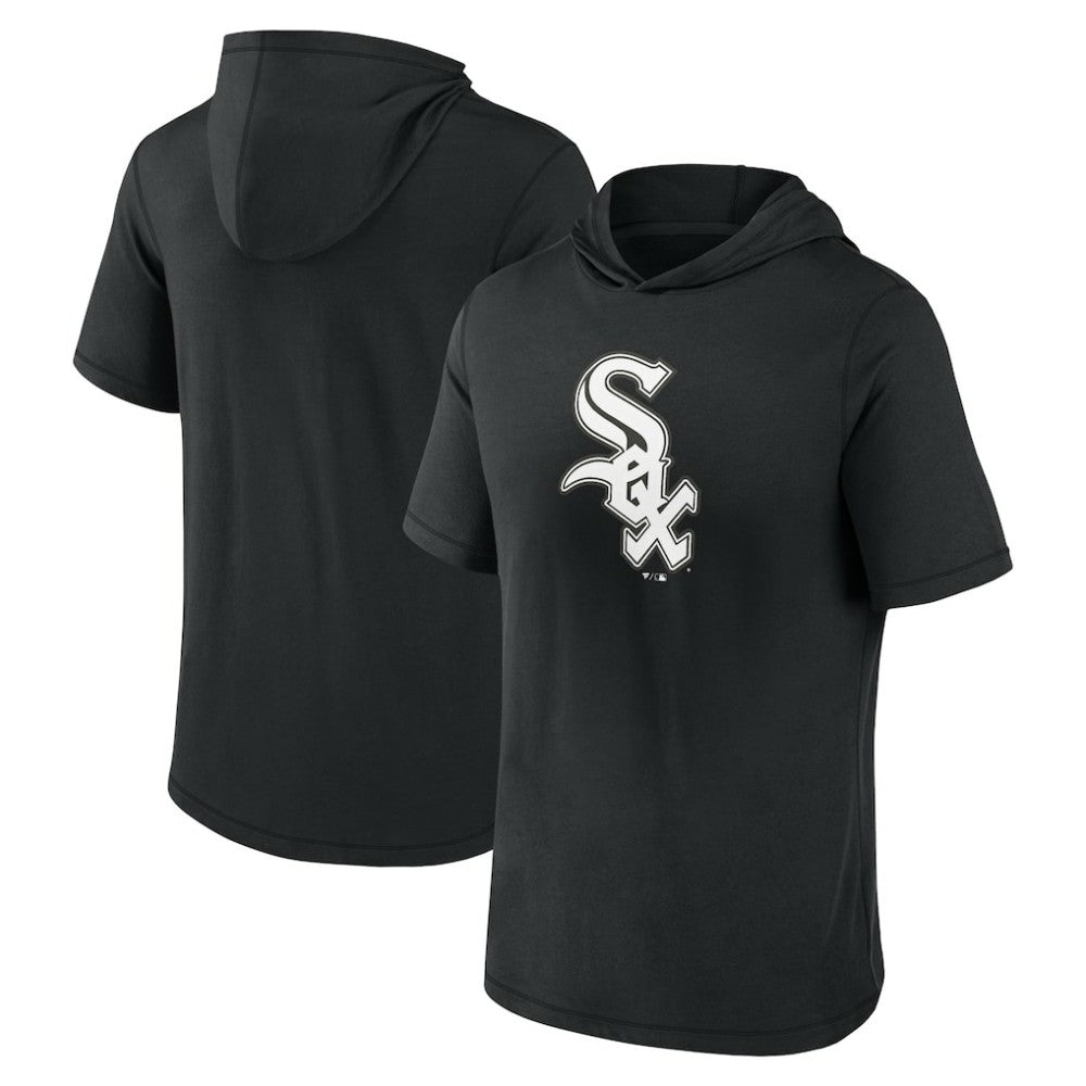 Chicago White Sox Short Sleeve Hoodie T-Shirt Black