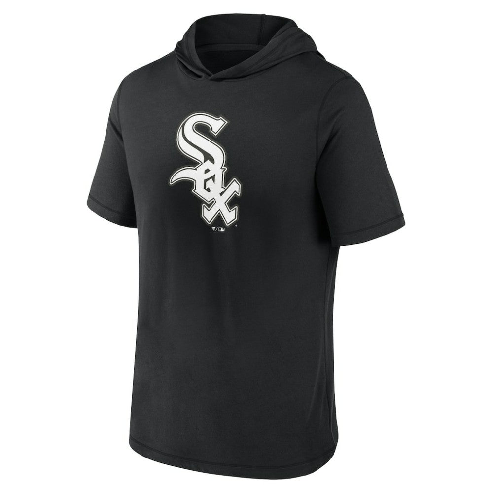 Chicago White Sox Short Sleeve Hoodie T-Shirt Black