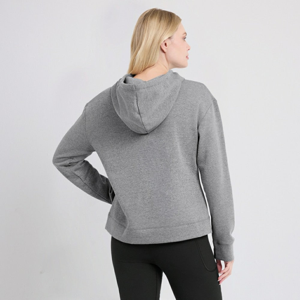 Chicago Cubs Women's Script Favorite Lightweight Pullover Hoodie Heather Gray