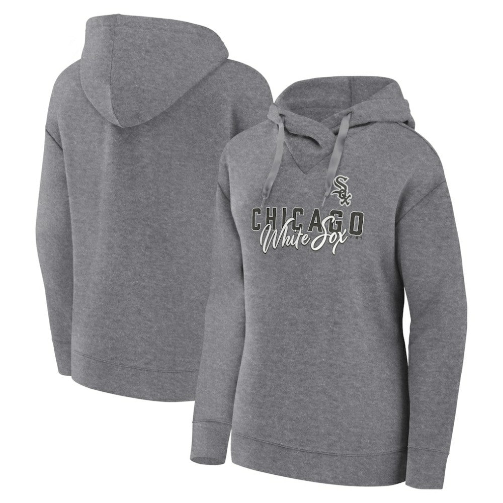 Chicago White Sox Women's Script Favorite Lightweight Pullover Hoodie Heather Gray