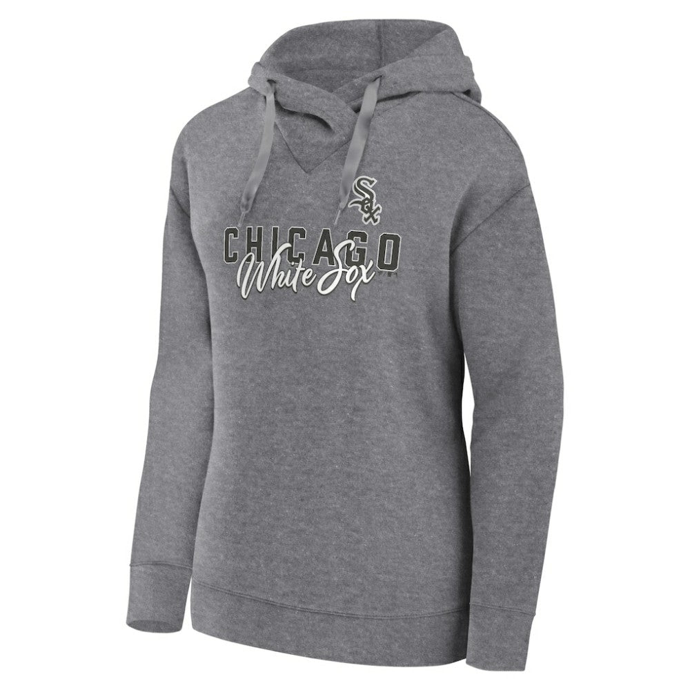 Chicago White Sox Women's Script Favorite Lightweight Pullover Hoodie Heather Gray