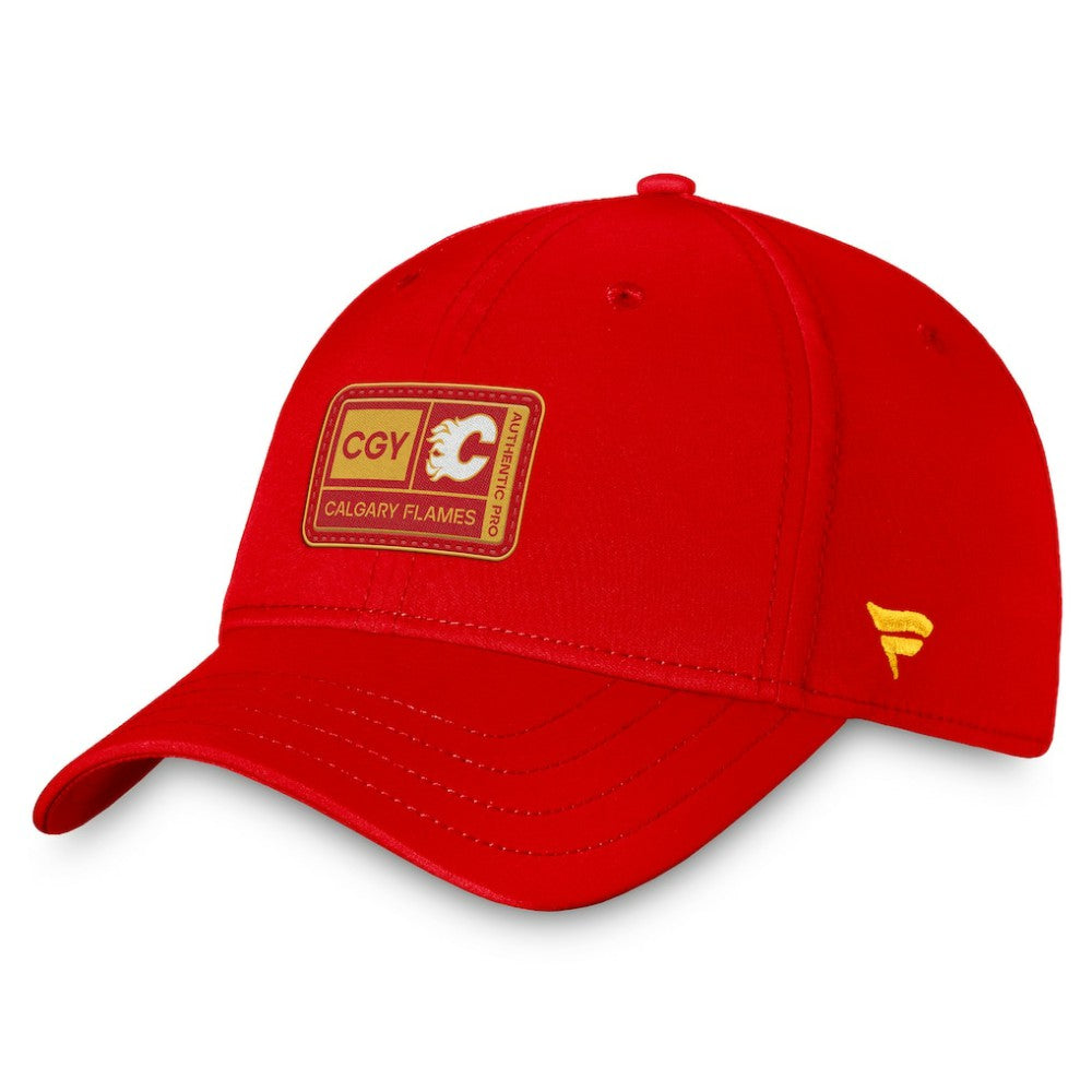Calgary Flames Fanatics Authentic Pro Training Camp Flex Hat – Red