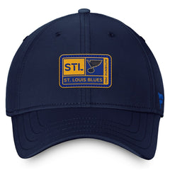 St. Louis Blues Fanatics Authentic Pro Training Camp Flex Hat – Navy