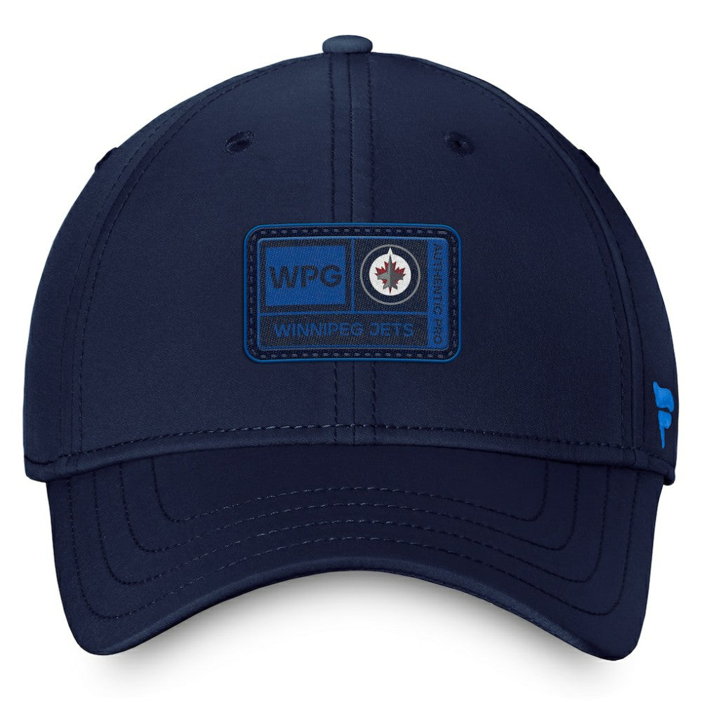 Winnipeg Jets Fanatics Authentic Pro Training Camp Flex Hat – Navy