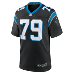 Ikem Ekwonu Carolina Panthers Game Jersey - Black