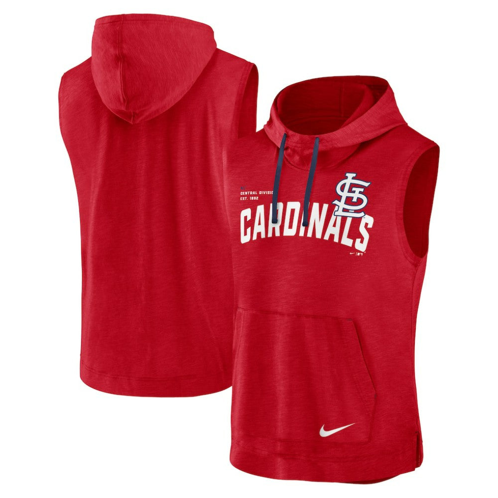 St. Louis Cardinals Athletic Sleeveless Hooded T-Shirt Red | Nike