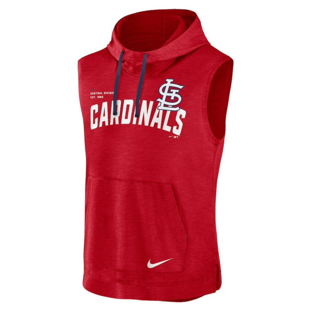 St. Louis Cardinals Athletic Sleeveless Hooded T-Shirt Red | Nike