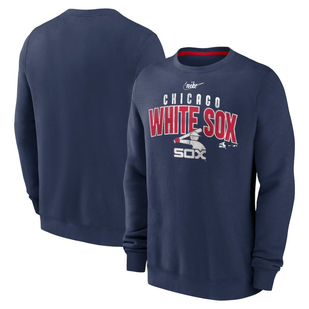 Chicago White Sox Cooperstown Collection Team Shout Out Pullover Sweatshirt Navy | Nike