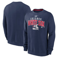Chicago White Sox Cooperstown Collection Team Shout Out Pullover Sweatshirt Navy | Nike