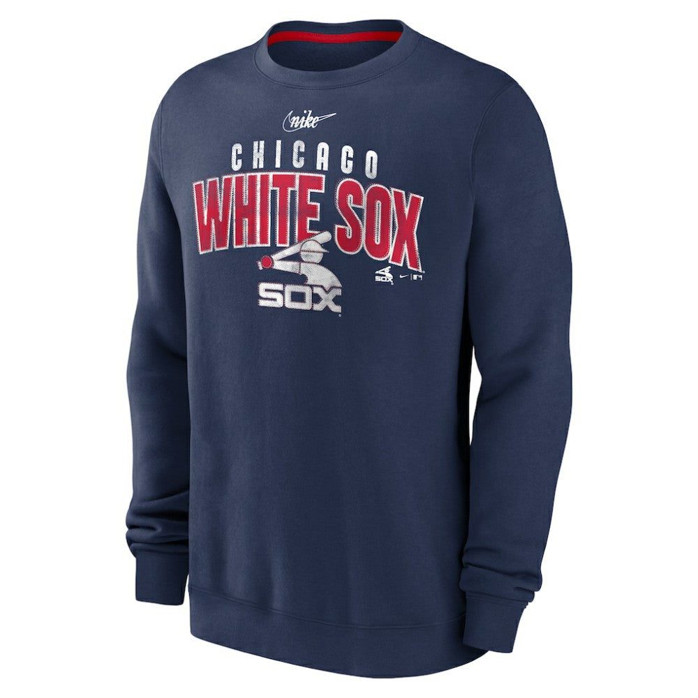 Chicago White Sox Cooperstown Collection Team Shout Out Pullover Sweatshirt Navy | Nike