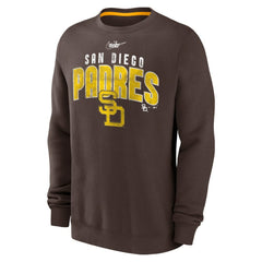 San Diego Padres Cooperstown Collection Team Shout Out Pullover Sweatshirt Brown | Nike