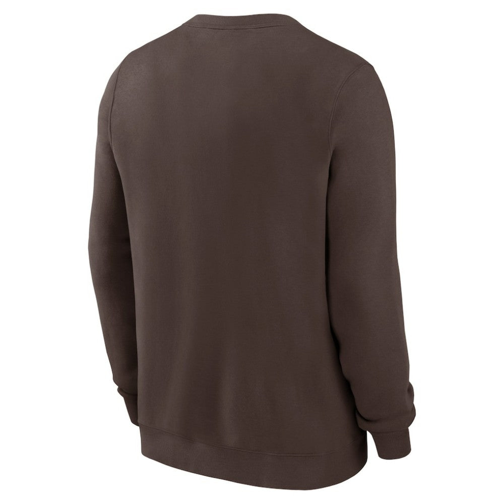 San Diego Padres Cooperstown Collection Team Shout Out Pullover Sweatshirt Brown | Nike