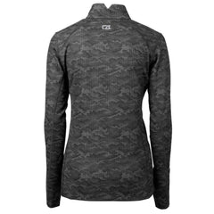 Baltimore Orioles Cutter & Buck Women's Traverse Camo Print Stretch Quarter-Zip Pullover Top Black