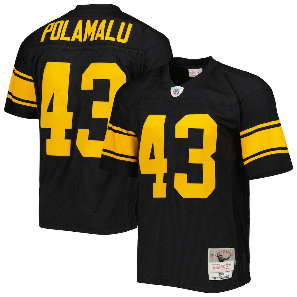 Troy Polamalu Pittsburgh Steelers Legacy Replica Jersey - Black on sale