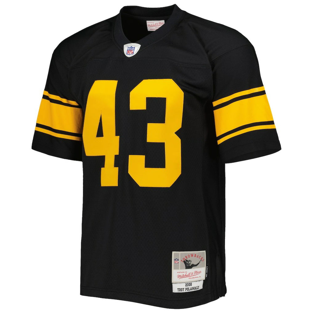 Troy Polamalu Pittsburgh Steelers Legacy Replica Jersey - Black on sale