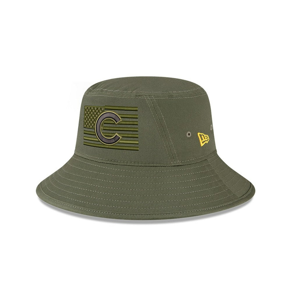 Chicago Cubs 2023 Armed Forces Day Bucket Hat Green | New Era
