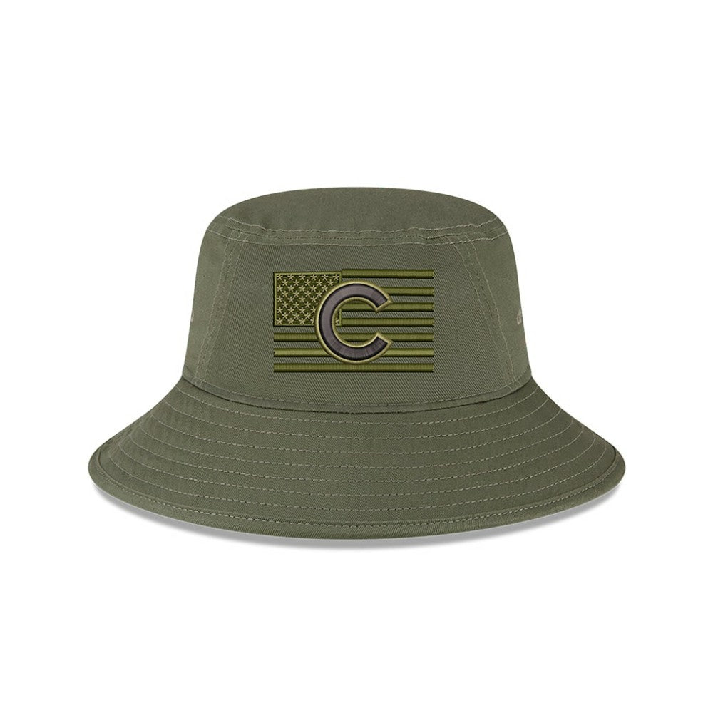 Chicago Cubs 2023 Armed Forces Day Bucket Hat Green | New Era