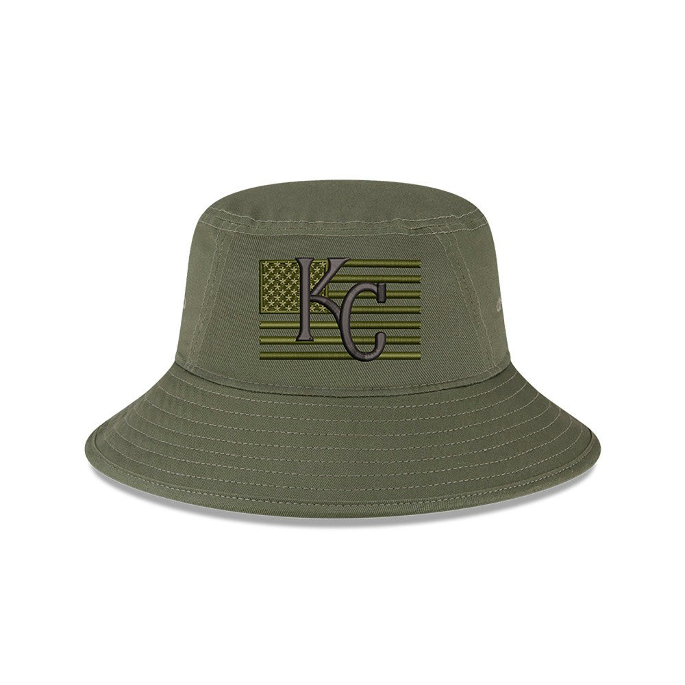 Kansas City Royals 2023 Armed Forces Day Bucket Hat Green | New Era
