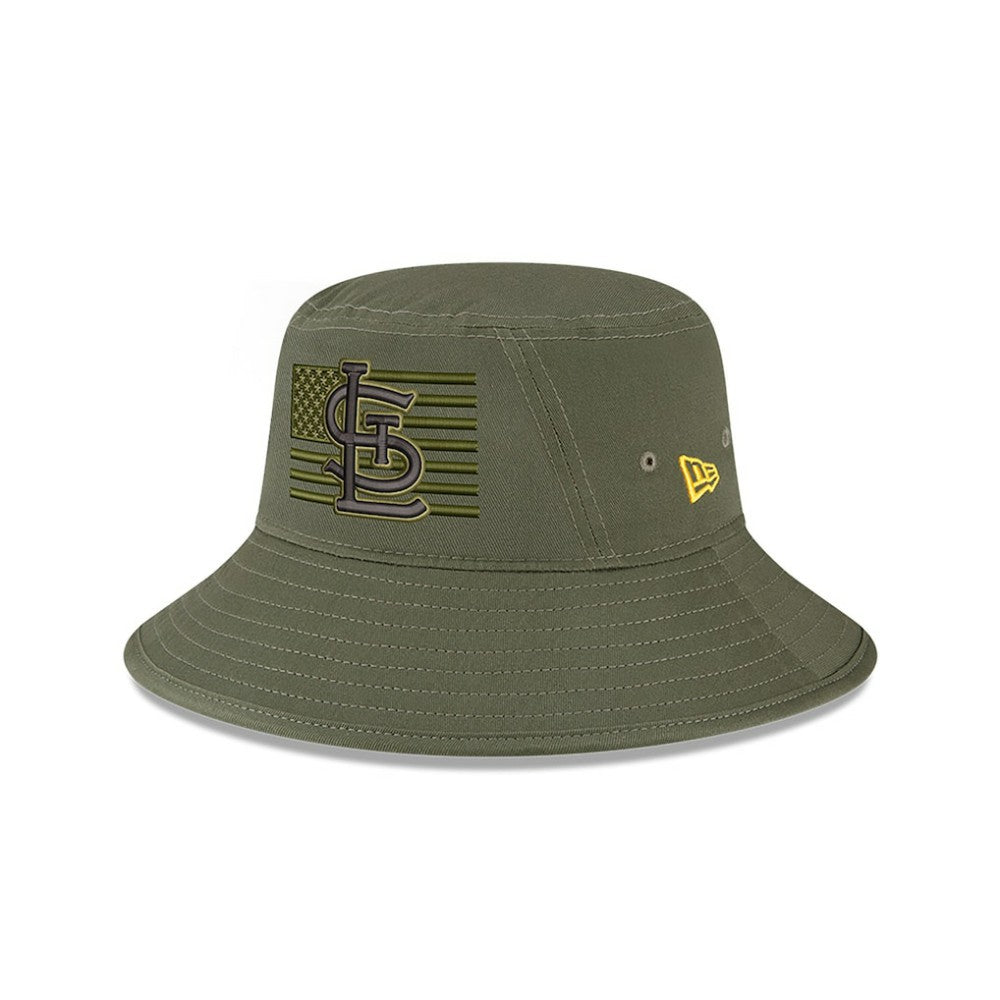 St. Louis Cardinals 2023 Armed Forces Day Bucket Hat Green | New Era