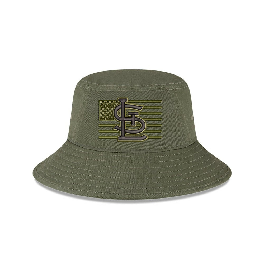 St. Louis Cardinals 2023 Armed Forces Day Bucket Hat Green | New Era