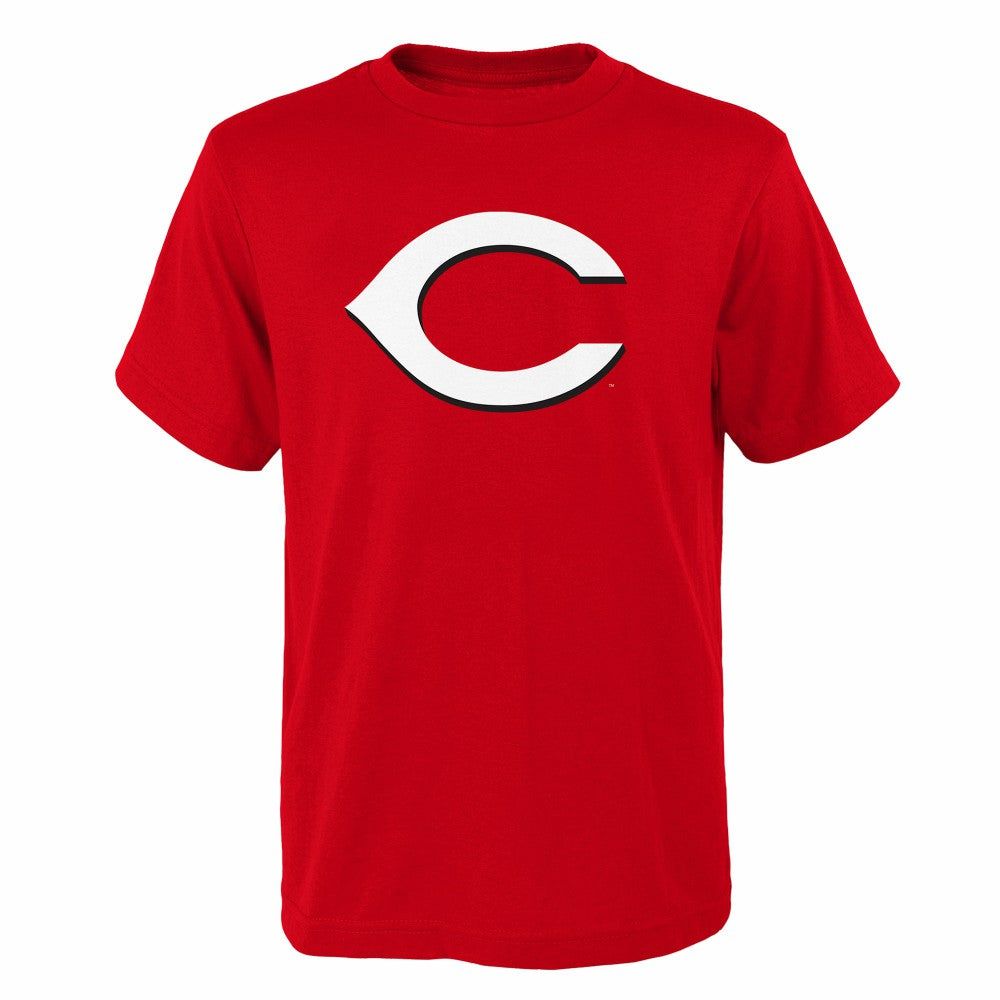 Cincinnati Reds Youth Logo Primary Team T-Shirt Red
