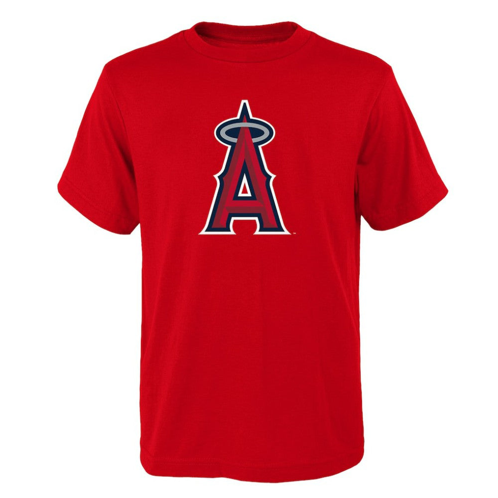Los Angeles Angels Youth Logo Primary Team T-Shirt Red